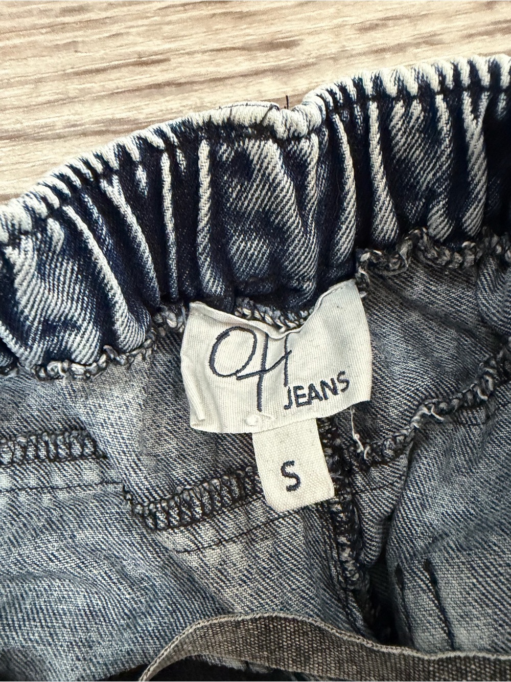 Oli & Hali Women’s Black Acid-Wash Stripe Jogger Jeans Size S - Picture 9 of 10